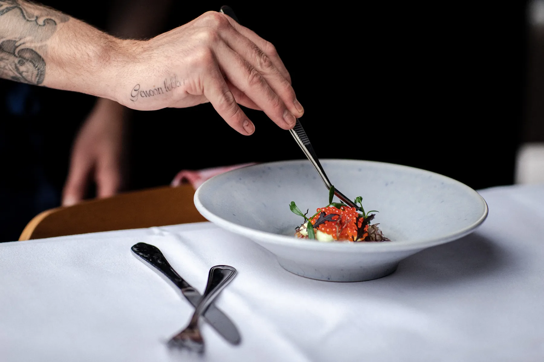 Plat de saison chez De Matroos en het Meisje à Katendrecht, Rotterdam
